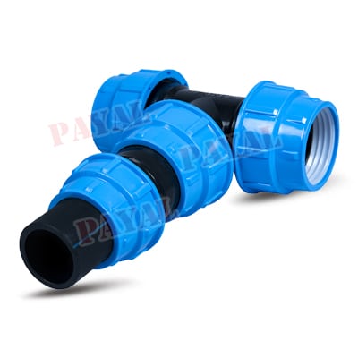 HDPE Compression Fitting reducer Tee