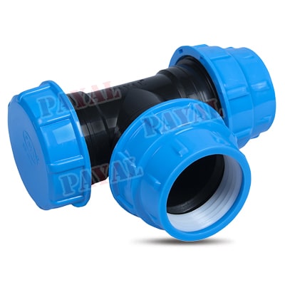 PP HDPE Compression Fitting Elbow